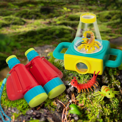 B. toys Kids' Binoculars with Strap, Outdoor Toys for Camping, Hiking, Bird Watching for Children 3 Years +