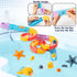 GQIRIL 40PCS Sets, 3-5 Baby Bath Toys for Toddler - Bathtub Slide Track with Suction Cups, DIY Shower Time Duck
