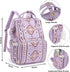 Xunteny Backpack Backpack Boho Diaper Bag for Mom Dad, Multifunctional Bohemia Baby Nappy with Stroller Straps