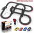 Teslala 32Ft Sets 4 2 6,7,8 Slot Car Race Track Electric Powered Racing Tracks for Boys and Kids ,Dual Racing with High