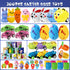 TOAPER 200PCS Pre-Filled Easter Eggs with Toys, Easter Basket Fillers, Easter Egg Hunt Prizes Toys for Kids Toddler