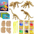 Dino Models, Clay Craft Kit - Dinosaur Arts and Crafts for Kids - Dinosaur Easter Gifts for Boys & Girls - Build 4 Dinos with Air Dry Magic Modeling Clay Model Set Ages 3, 4, 5, 7, 8+ Boy or Girl by Dan&Darci