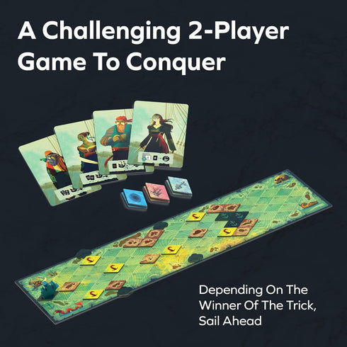 2 Communication (5" 5" 2") ALLPLAY Sail Cooperative Strategy Player Board Game for Adults and Family - Unique Trick