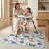 51" Splat Floor Mat for Under High Chair/Arts/Crafts by CLCROBD, Waterproof Anti-Slip Food Splash Spill Mess Mat