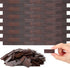 200 Pcs Miniature Dollhouse Flooring, 1:12 Scale Wooden Floor Boards for Model Decor (Brown)