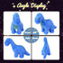 16'' Hopearl LED Plush Dinosaur Light up Stuffed Diplodocus Animal with Long Neck Night Lights Glow in The Dark