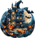Wooden Jigsaw Puzzles, Unique Shape Halloween Pumpkin, Wooden Puzzles for Adults & Kids, Family Gifts