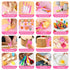 Set 48PCS Set, Sets 3+ Kids Knife for Real Cooking: Kids Kitchen Kids Cooking Real with ApronBasket, Kid Kitchen