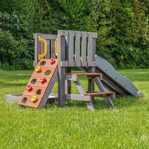 10'' Yellow Playground Accessories Metal Handles, Set of 2 for Outdoor Playset Attachment