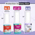 46 (2 Packs) Diaper Booster Pads Overnight Adhesive Diaper Inserts for Boys & Girls Overnight Liners for Sizes Stops