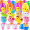 Grastfu 12 Pack Jumbo Easter Eggs Filled Wind Up Toys, Colorful Plastic