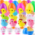 Grastfu 12 Pack Jumbo Easter Eggs Filled Wind Up Toys, Colorful Plastic