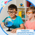 12 Pieces World Globe with Stand - 4.6 Inches Educational Geographic Globe for Kids, Classroom Desk Decor, Blue