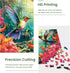 1000 Piece Puzzle for Adults - Hummingbird Garden Wooden Jigsaw Puzzles, DIY Leisure Game Toy Gift