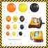 102pcs 18/12/10/5 Inch 2nd 3rd Construction Birthday Party Decorations Balloon Garland Arch Kit with Foil Excavator