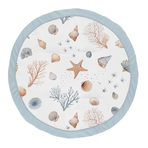 Sweet Jojo Designs Ocean Seashells Boy, Girl, Unisex/Gender Neutral Baby Play Mat