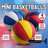 Mini Basketballs With Pump 7 Inch, Size 3 Pack Of 4 - Indoor/Outdoor Basketball Set for Kids