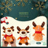 Liliful 16 Pack 8 Inch Stuffed Deer Toys, Xmas Plush Elk with Red Scarf, Animal Gifts for Boys Girls, Christmas