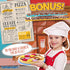 Wooden Pizza Toys for Kids - 24Pcs Cutting Toy Pizza Play Food Set for 3-5 Year Old Toddlers
