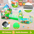 3pc Dinosaur Play Tent for Boys - Ball Pit, Crawl Tunnel, Play Tents for Toddlers, Indoor & Outdoor Play House Toys