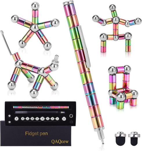 Fidget Pen, Decompression Magnetic Fidget Toy Pen, Novel Toy Gift for Kids or Friends
