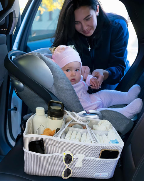 Lily Miles Baby Diaper Caddy Organizer, Baby Shower Basket for Newborn Boys or Girls, Nursery Must Haves for New Mom