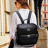 RSENFREMIOR Backpack Large Diaper Bag with USB Port, Vegan Leather Diaper Tote, Hospital Bag for Labor, Stroller