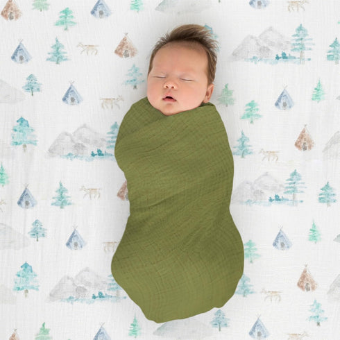 (28 52 inches), SwaddleDesigns Softest Cotton Muslin Fitted Crib Sheet, Toddler Sheet for Boys & Girls, Fits Standard