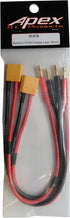 Apex RC Products XT90 Connector Plug to 4mm Banana Plugs, Battery Charge Lead Adapter Cable, 2 Pack