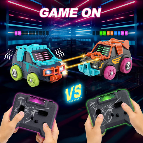 2 Pack 2.4G 360 6+ Winyea Tag RC Cars Remote Control Combat Cars: Rechargeable | Interactive Shooting Battle | Family