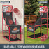 Kids Basketball Hoop Set with Stand, Arcade Game with 5 Inflatable Balls, Easy Set Up for Indoor Outdoor Competition
