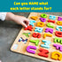 Chuckle & Roar - 2 Pack ABCs and 123s Wooden Puzzle - Fun Educational Puzzle for Kids - Develops Fine Motor Skills