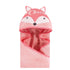 Hudson Baby Unisex Baby Cotton Animal Face Hooded Towel - Boho Fox, One Size