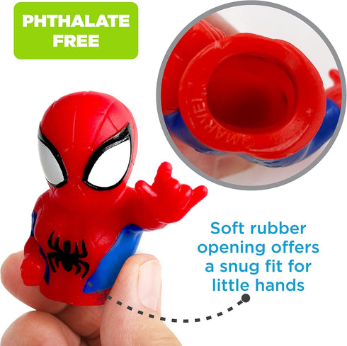 Spidey & His Amazing Friends 10 Piece Finger Puppet Set - Educational and Bath Toys for Playtime