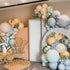 12 Inch Jobkoo Sage Green Dusty Blue Balloons, Retro Slate Light Blue Olive Green White Sand Beige Nude Eucalyptus