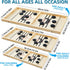 2 in1 moopok Fast Sling Puck Game - Chess Board and Desktop Battle Super Winner Game,Fast Action Wooden Air Hockey