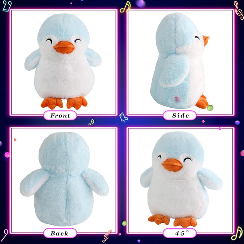 12'' Glow Guards Musical Light up Penguin Stuffed Animal,Soft Penguin Plush Toy with LED Night Lights &Nursery