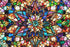 Impossible Jigsaw Puzzles for Adults 1000 Pieces-Stained Glass Puzzles Floral Hard Challenging