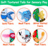 2 PCS Soft Cloth Baby Books for 0-6 Months, High Contrast Sensory Toys for 6 to 12 Months, Crinkle Touch Feel