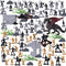 3 Otters 230PCS Medieval Dragon Toy Set, Soldier Army Figures DIY Assembled Model Kit for Kids