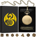 Mini DND Dice Set: 7pcs Polyhedral Metal D&D Dice with Smooth Pocket Watch Shell Case, Gifts & Accessories