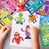 DaiUni 24 Sheets Robot Make a Face Sticker Sheets for Kids Todders Activities, Make Your Own Stickers for Kids Birthday