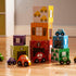 Melissa & Doug Nesting and Sorting Garages and Cars, 7 Graduated Garages and 7 Stackable Wooden Cars