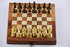 Wooden Magnetic Chess Board Set, 7" Folding Game for Adults & Kids, Portable Travel Chess