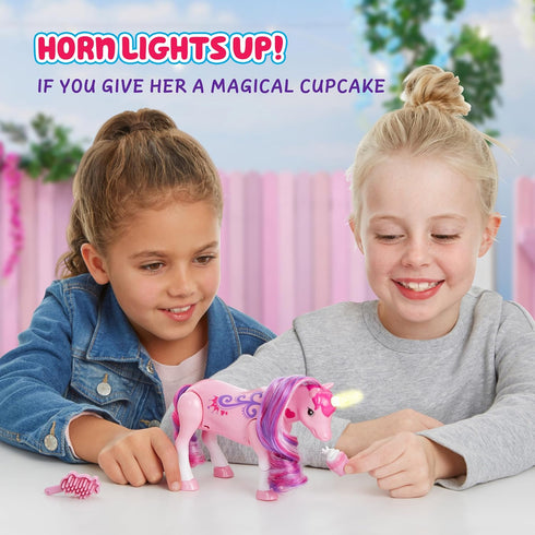 Little Live Pets Sparkles The Unicorn Toy - Musical Dancing Pony with Light Up Rainbow Horns, Interactive Animal Toy
