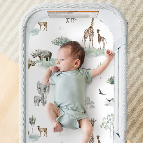 3 Pack, Ultra Soft Fitted Bassinet Sheets Universal Fitted for.Baby Cradle Moses Basket Oval Rectangle Mattress Safe
