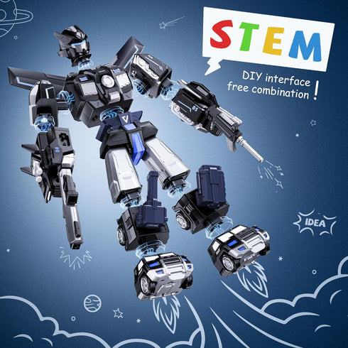 MEWOCHEE 5-in-1 4-6, 3 4 5 3 4 5 6 3 4 5 Transform Toys for Boys Ideals Gifts for Year Old Boys, Easy DIY Assembly