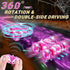 HudinFunC 360Rotating 2.4Ghz 360Rotating 4WD 4-12 Spider Remote Control Car, Double Sided USB Direct Charging RC Cars