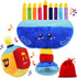 Plush Hanukkah Menorah & Plush Dreidel Toy Musical Menorah Plays 2 Classic