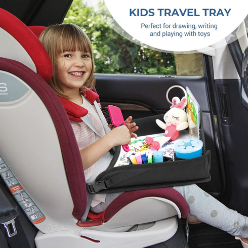 COOLBEBE -2PCS) Kids Travel Tray for Toddler Car Seat, Travel Tray for Airplane, Toddler Car Seat Lap Tray, Carseat